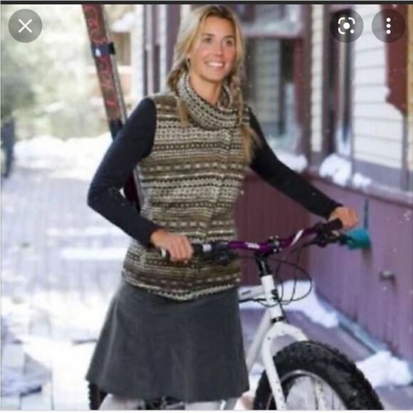 EXCELLENT CONDITION WOMEN’S SIZE 10 ATHLETA BLACK BRUSHED CORDUROY SKIRT - Picture 3 of 7